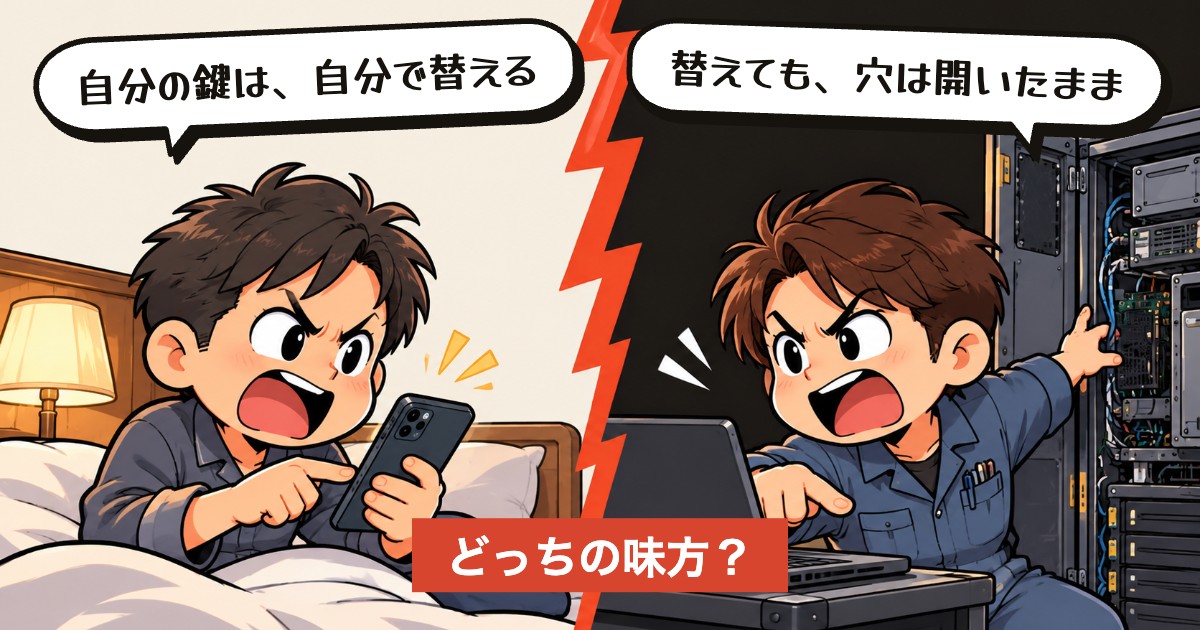 二択の設問:パスワード総変更は無駄か