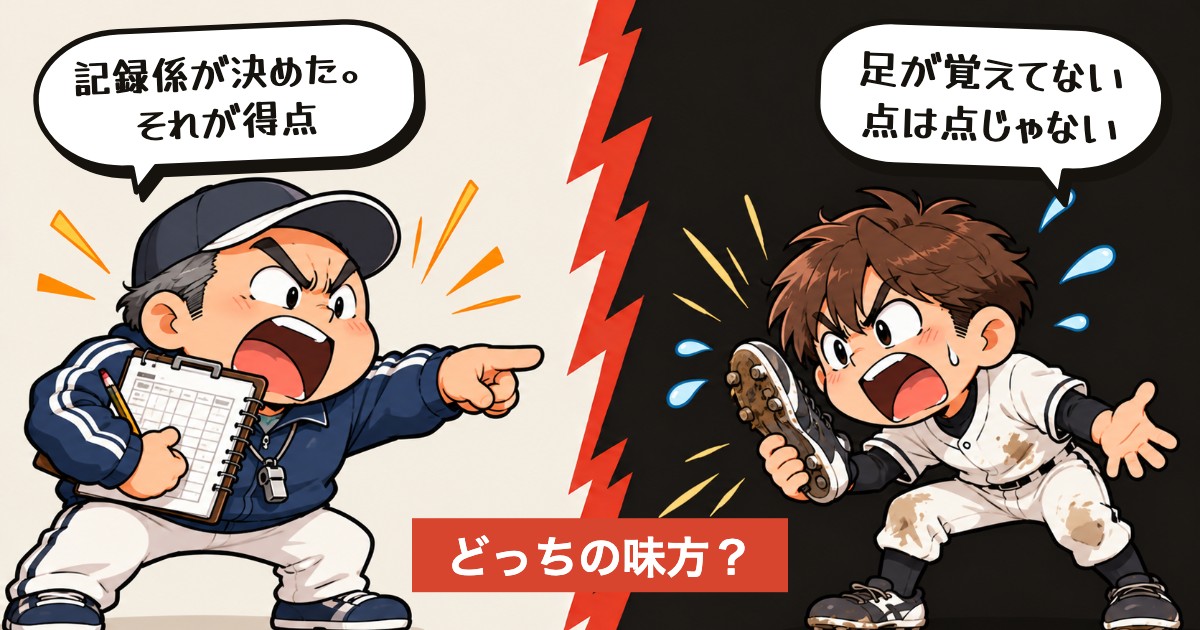 二択の設問：触ってない1点は誰のもの