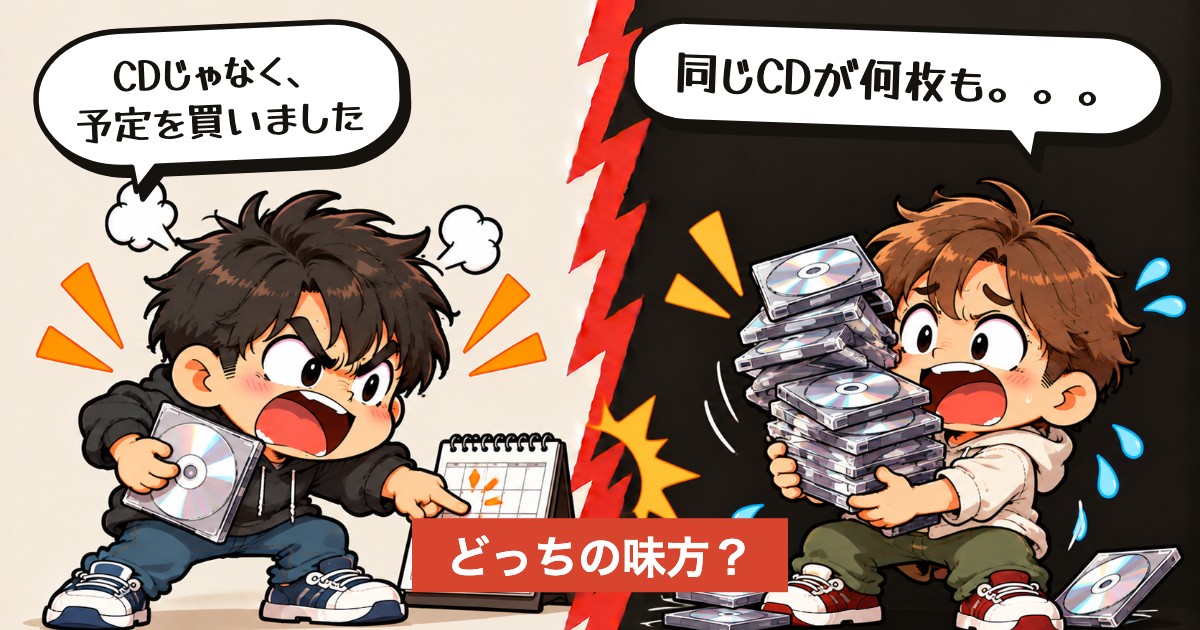 二択の設問：同じCDを2枚、買いますか