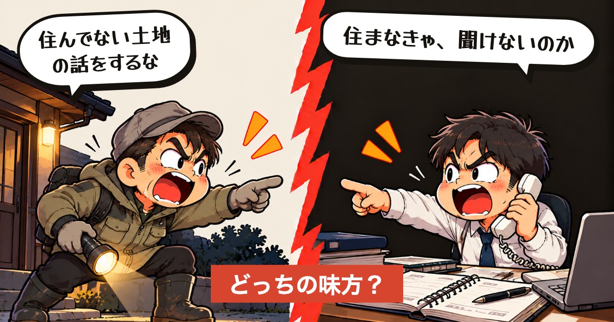 二択の設問:クマのいない土地から言うな?